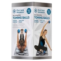 Gaiam Performance Ripple Grip Pilates Toning Balls 1.0kg
