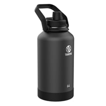 Takeya Actives Insulated Steel Bottle Onyx 1900ml Spout Lid