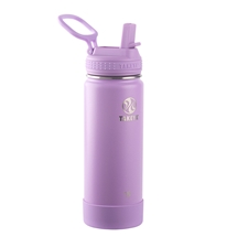 Takeya Actives Insulated Steel Bottle Lilac 530ml Straw Lid
