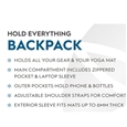 Gaiam Performance Hold Everything Yoga Backpack_27-73312_5