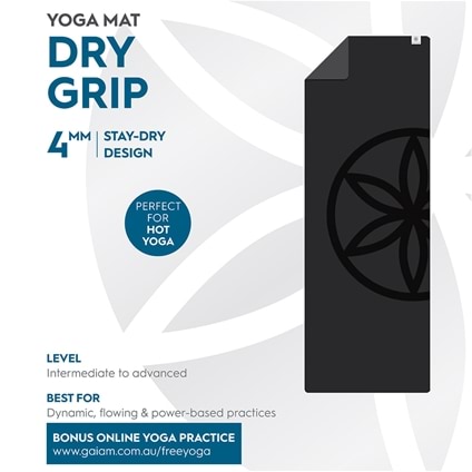 Enhance Your Yoga Practice with Gaiam 5mm Dry-Grip Mat –